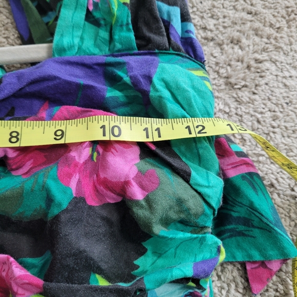 Vintage 80's Dress Melissa Multicolor Dress Size 6 - Picture 8 of 12